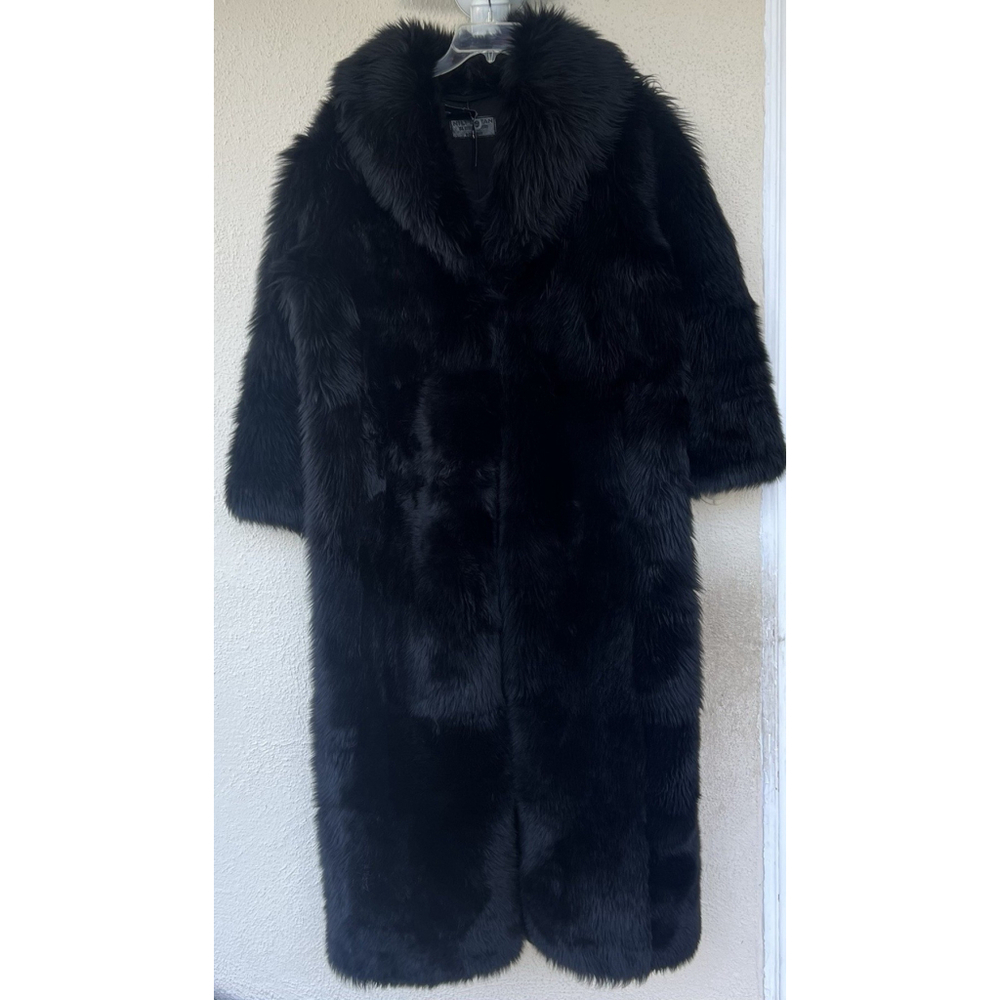 NWT $4495 Nili Lotan Damien Shearling Toscana Coat Size Large Oversized Luxury - Picture 9 of 16